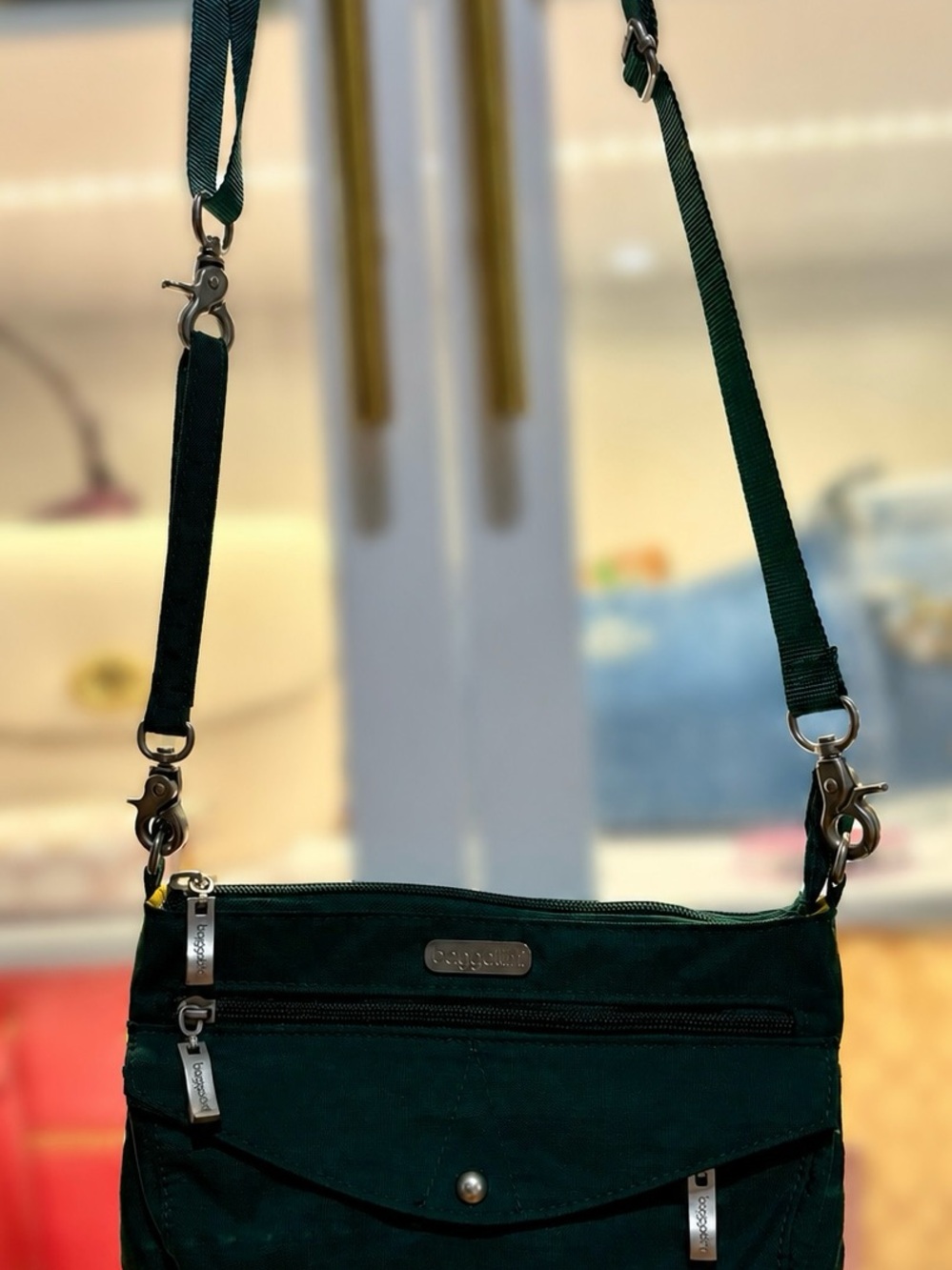 Baggallini Dark Green Everyday Crossbody Bag
